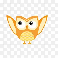 黄色飞行可爱猫头鹰-空若网 黄色飞行可爱猫头鹰-空若网