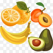 卡通水果香蕉 木瓜-空若网 卡通水果香蕉 木瓜-空若网