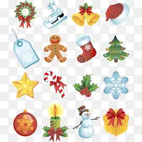 各种各样的圣诞节元素-空若网 各种各样的圣诞节元素-空若网