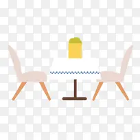 手绘卡通扁平化餐桌和椅子元素-空若网 手绘卡通扁平化餐桌和椅子元素-空若网