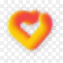 毛绒彩色爱心型-空若网 毛绒彩色爱心型-空若网