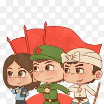 手绘卡通劳动人民-空若网 手绘卡通劳动人民-空若网