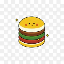 可爱汉堡小插画-空若网 可爱汉堡小插画-空若网