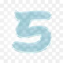 玻璃数字效果立体字体5-空若网 玻璃数字效果立体字体5-空若网