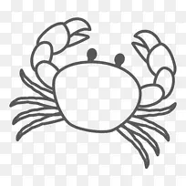 手绘卡通线条螃-空若网 手绘卡通线条螃-空若网