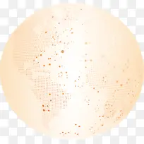 橙色橘色地球点线科技感-空若网 橙色橘色地球点线科技感-空若网