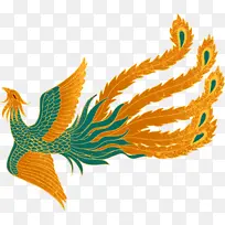 国潮 凤凰 插画-空若网 国潮 凤凰 插画-空若网