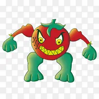 插画—番茄怪-空若网 插画—番茄怪-空若网