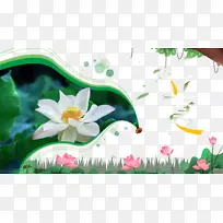 立夏荷花树枝二十四节气-空若网 立夏荷花树枝二十四节气-空若网