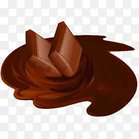 插画丝滑巧克力-空若网 插画丝滑巧克力-空若网