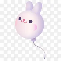 可爱兔子气球-空若网 可爱兔子气球-空若网