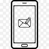 写一封电子邮件通过电话图标-空若网 写一封电子邮件通过电话图标-空若网