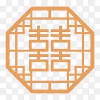 边框囍字中式边框装饰元素-空若网 边框囍字中式边框装饰元素-空若网