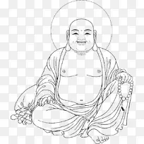 弥勒佛,卡通,手绘,装饰-空若网 弥勒佛,卡通,手绘,装饰-空若网