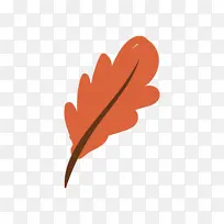 卡通手绘红叶素材-空若网 卡通手绘红叶素材-空若网