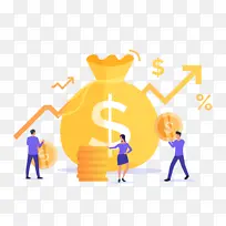 金融商务插画扁平-空若网 金融商务插画扁平-空若网