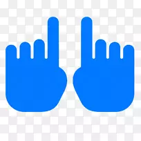 电脑图标手指拇指手-空若网 电脑图标手指拇指手-空若网