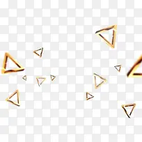 金色三角形几何装饰-空若网 金色三角形几何装饰-空若网