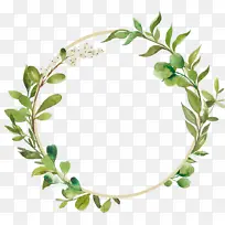 叶子花环花边手绘-空若网 叶子花环花边手绘-空若网