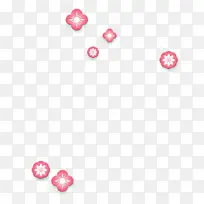 国潮国风漂浮桃花插画-空若网 国潮国风漂浮桃花插画-空若网