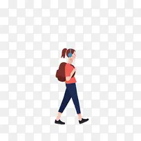 扁平化人物戴耳机-空若网 扁平化人物戴耳机-空若网