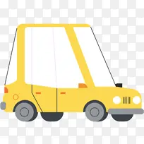 卡通二维黄色汽车-空若网 卡通二维黄色汽车-空若网