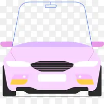 卡通二维粉色汽车-空若网 卡通二维粉色汽车-空若网