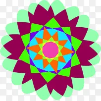 不规则花朵多彩色块-空若网 不规则花朵多彩色块-空若网