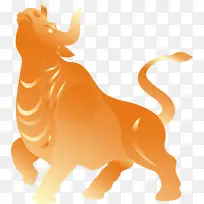 牛气冲天国潮插画-空若网 牛气冲天国潮插画-空若网