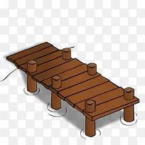 卡通木头码头-空若网 卡通木头码头-空若网