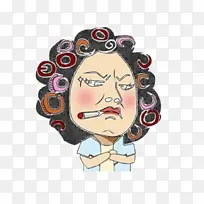 大妈手绘卡通图-空若网 大妈手绘卡通图-空若网