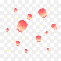 新年多彩渐变孔明灯原创矢量元素-空若网 新年多彩渐变孔明灯原创矢量元素-空若网