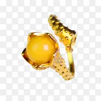 蜜蜡活扣宝石戒指-空若网 蜜蜡活扣宝石戒指-空若网