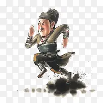 手绘卡通水浒英雄神行太保-空若网 手绘卡通水浒英雄神行太保-空若网