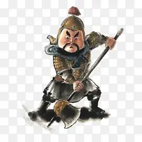 手绘卡通水浒英雄急先锋-空若网 手绘卡通水浒英雄急先锋-空若网