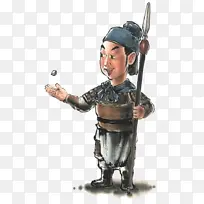 手绘卡通水浒英雄没箭羽-空若网 手绘卡通水浒英雄没箭羽-空若网