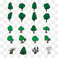 树卡通简笔画-空若网 树卡通简笔画-空若网