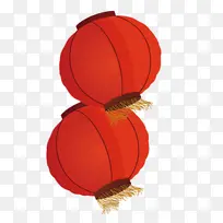 手绘卡通灯笼两个-空若网 手绘卡通灯笼两个-空若网
