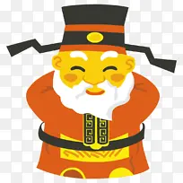 春节元素 新年 传统文化 财神 剪纸-空若网 春节元素 新年 传统文化 财神 剪纸-空若网