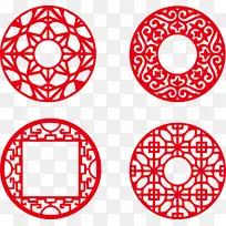 传统剪纸文化窗花-空若网 传统剪纸文化窗花-空若网