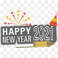 新年快乐2021创意设计-空若网 新年快乐2021创意设计-空若网