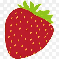 手绘扁平化金边草莓-空若网 手绘扁平化金边草莓-空若网