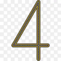 创意公路数字4-空若网 创意公路数字4-空若网