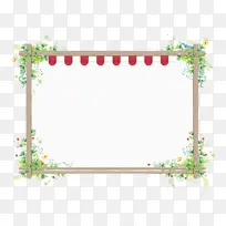 边框木制边框植物边框花朵装饰元素-空若网 边框木制边框植物边框花朵装饰元素-空若网