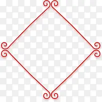 红色文字装饰边框-空若网 红色文字装饰边框-空若网
