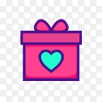 粉红色爱心礼盒-空若网 粉红色爱心礼盒-空若网