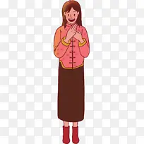 大人女人插画惊讶-空若网 大人女人插画惊讶-空若网