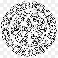花纹 圆形 传统图案-空若网 花纹 圆形 传统图案-空若网