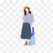 插画女生-空若网 插画女生-空若网