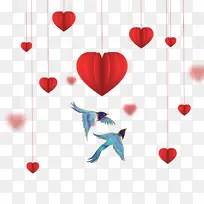 情人节元素爱情鸟-空若网 情人节元素爱情鸟-空若网